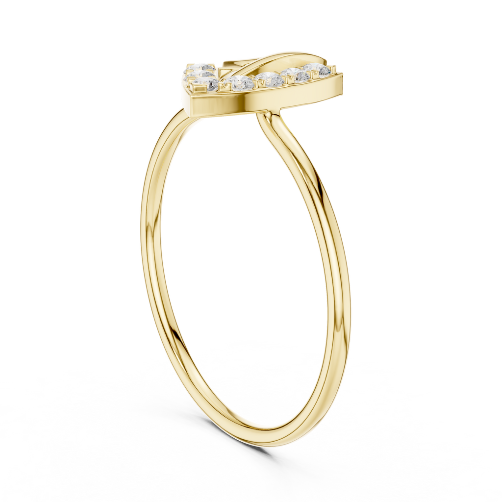 Modern Geometric Diamond Ring