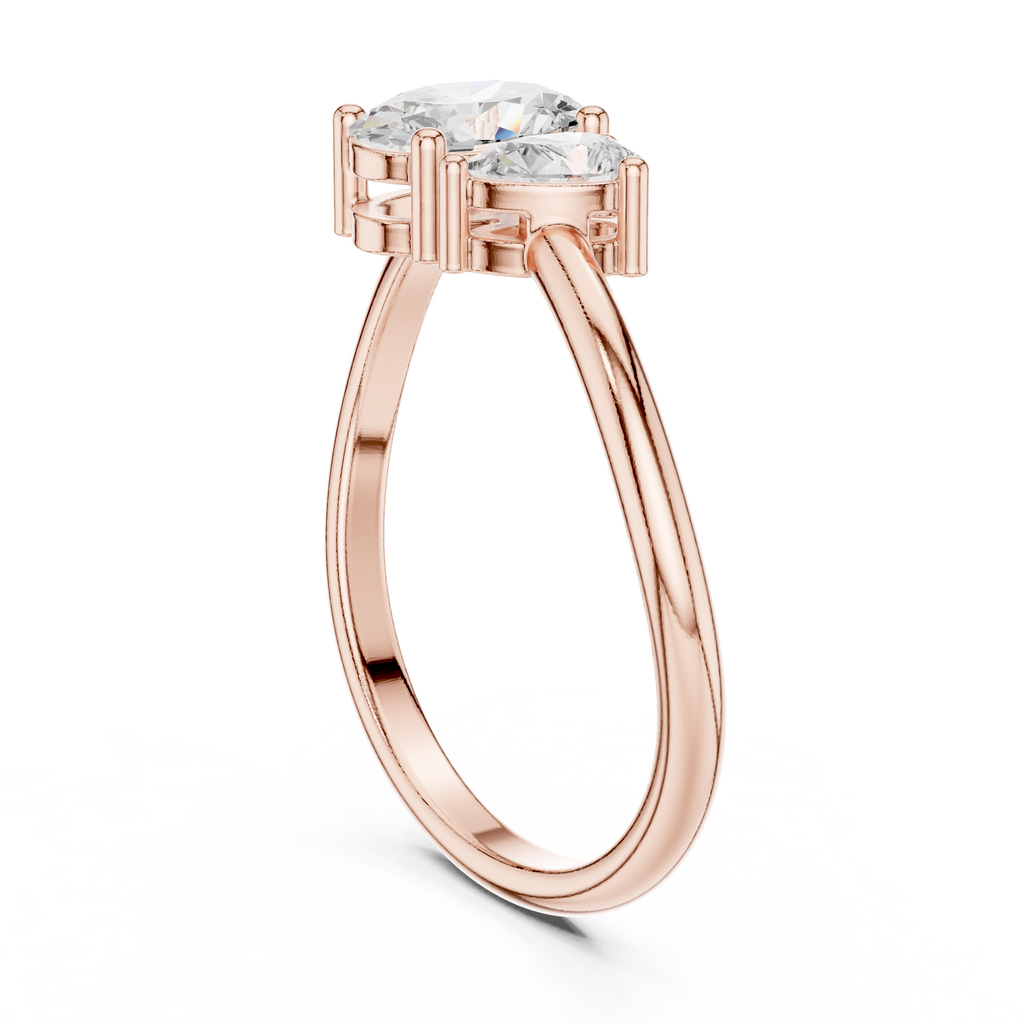 Dual Diamond Love Ring