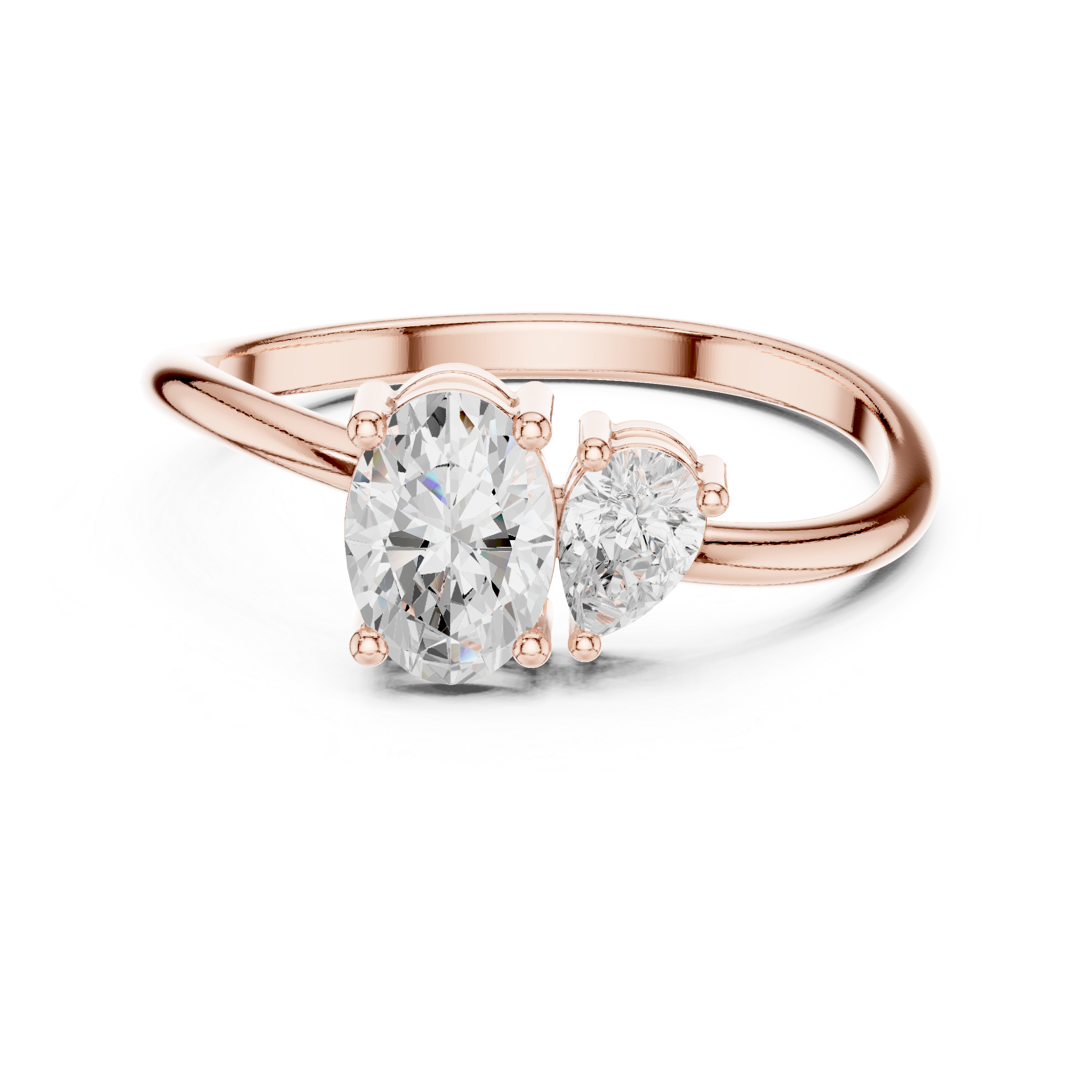 Dual Diamond Love Ring