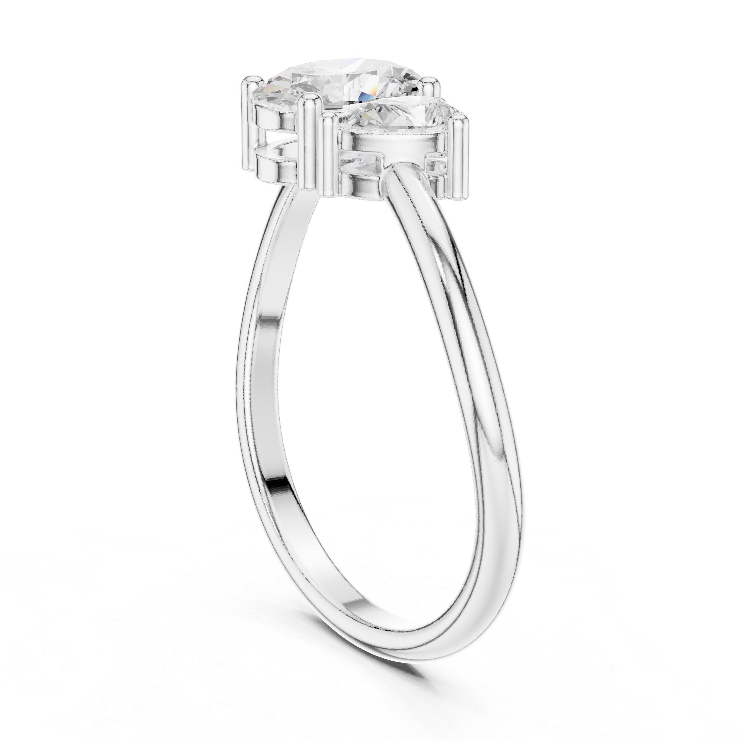 Dual Diamond Love Ring