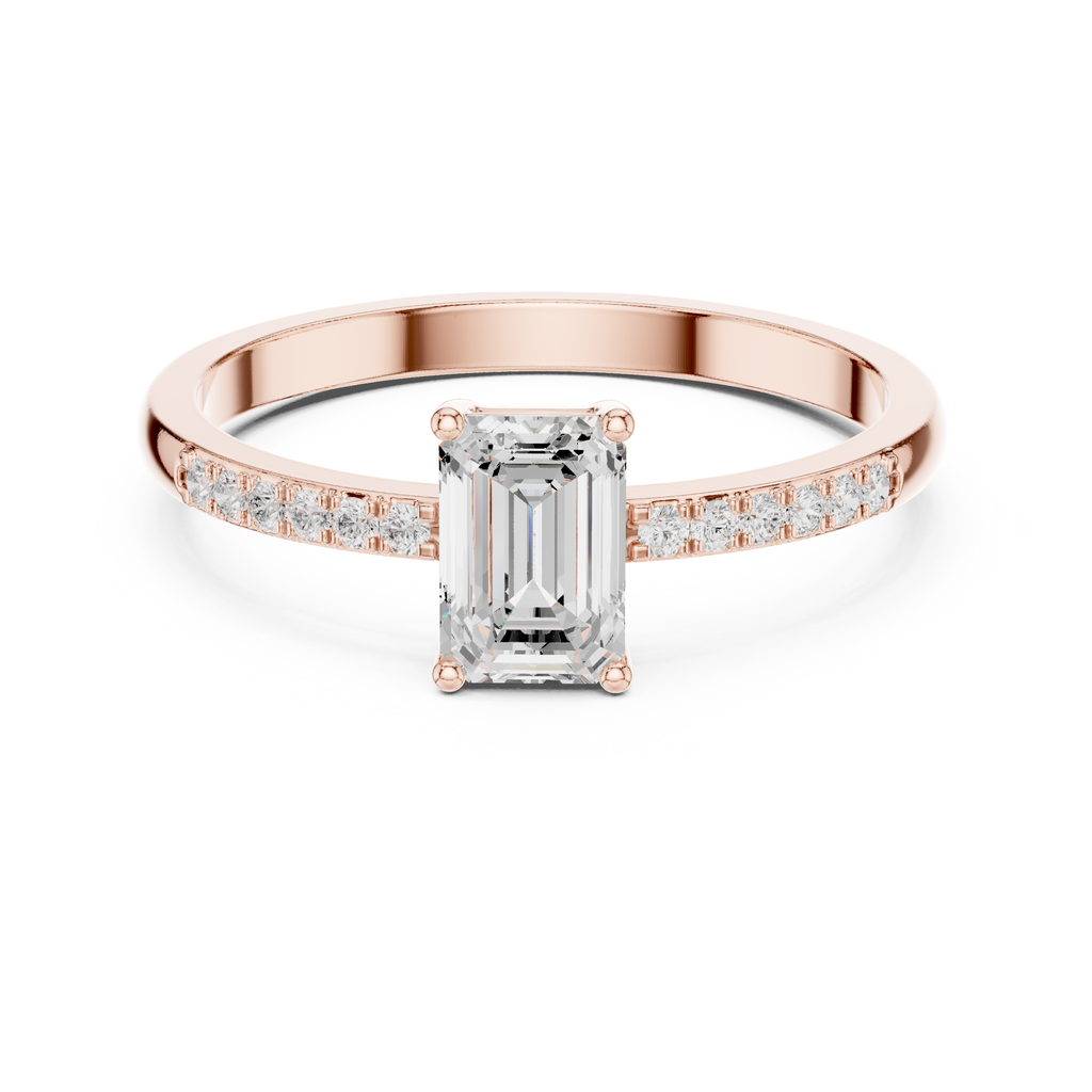 Emerald Cut Diamond Ring