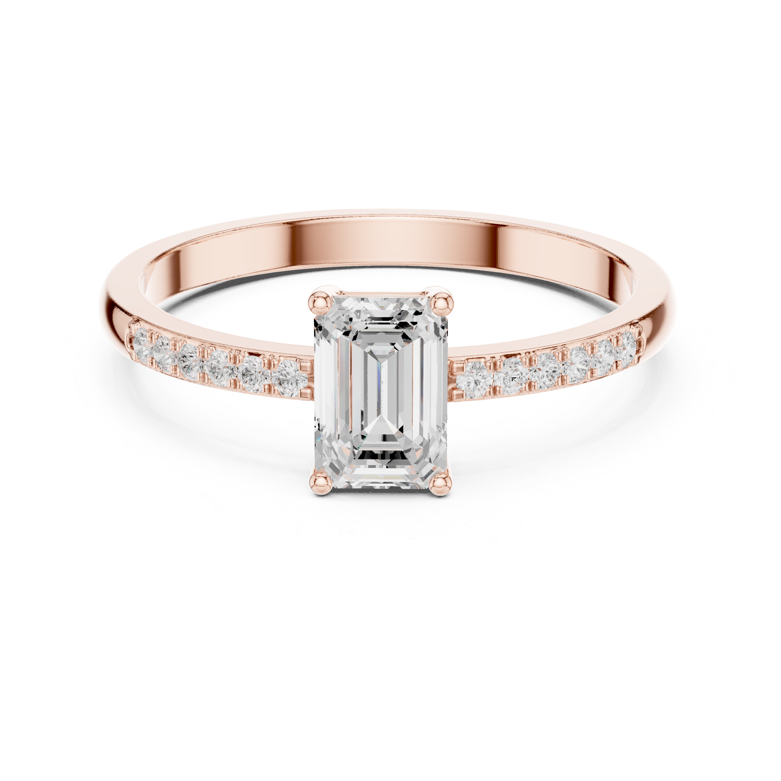 Emerald Cut Diamond Ring