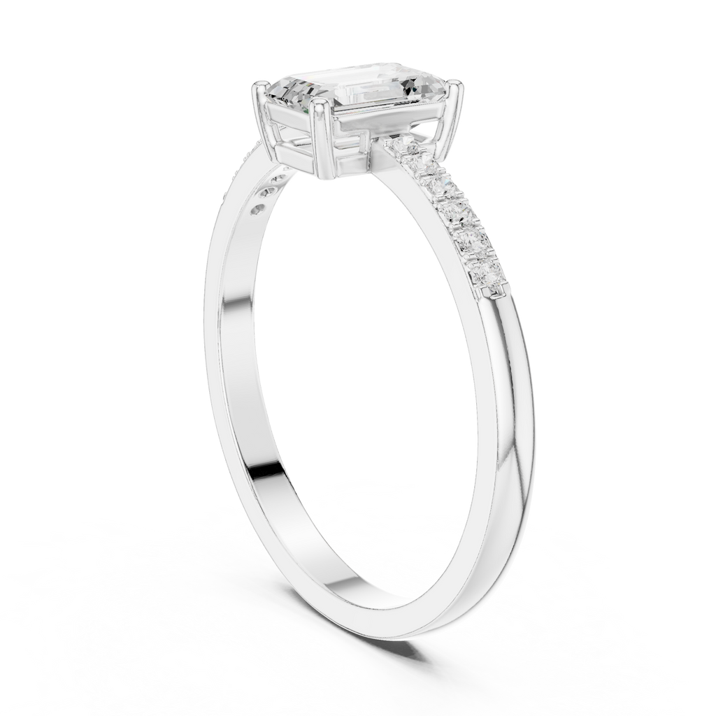 Emerald Cut Diamond Ring