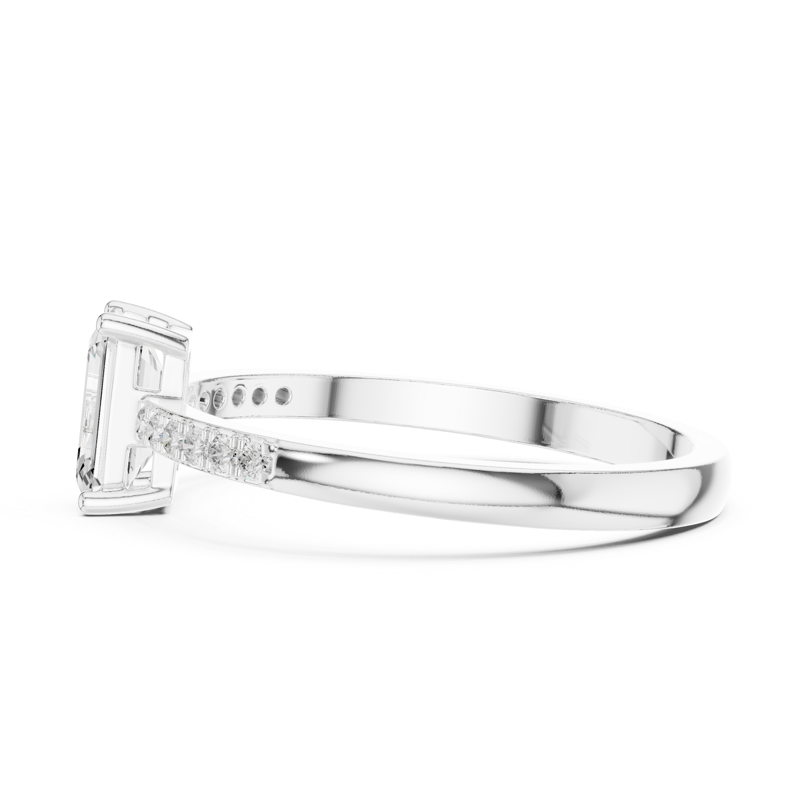 Emerald Cut Diamond Ring
