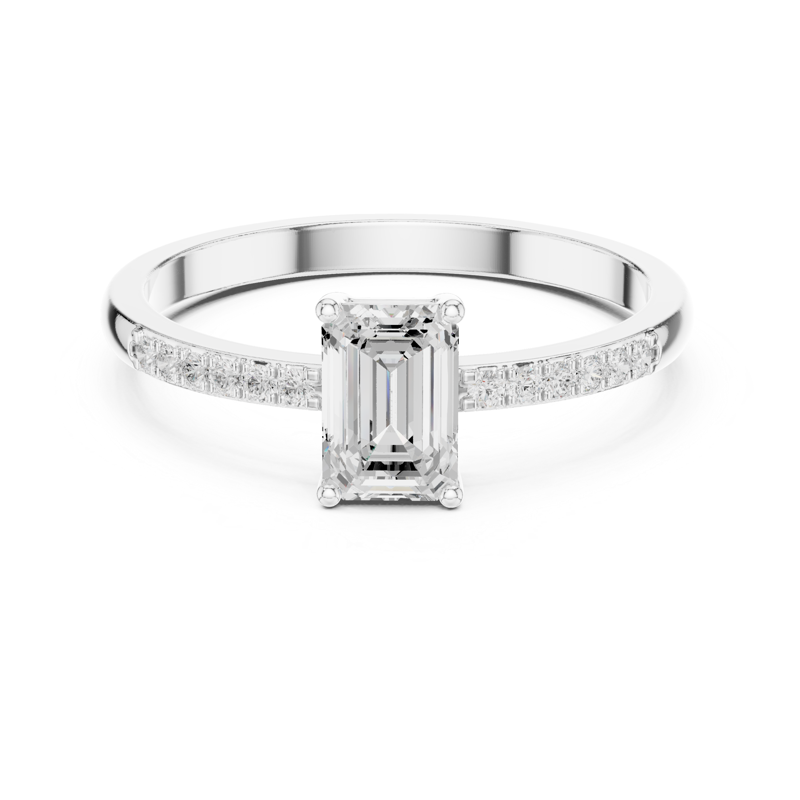 Emerald Cut Diamond Ring