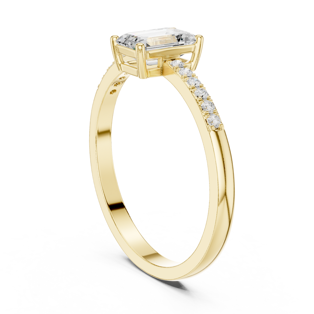 Emerald Cut Diamond Ring