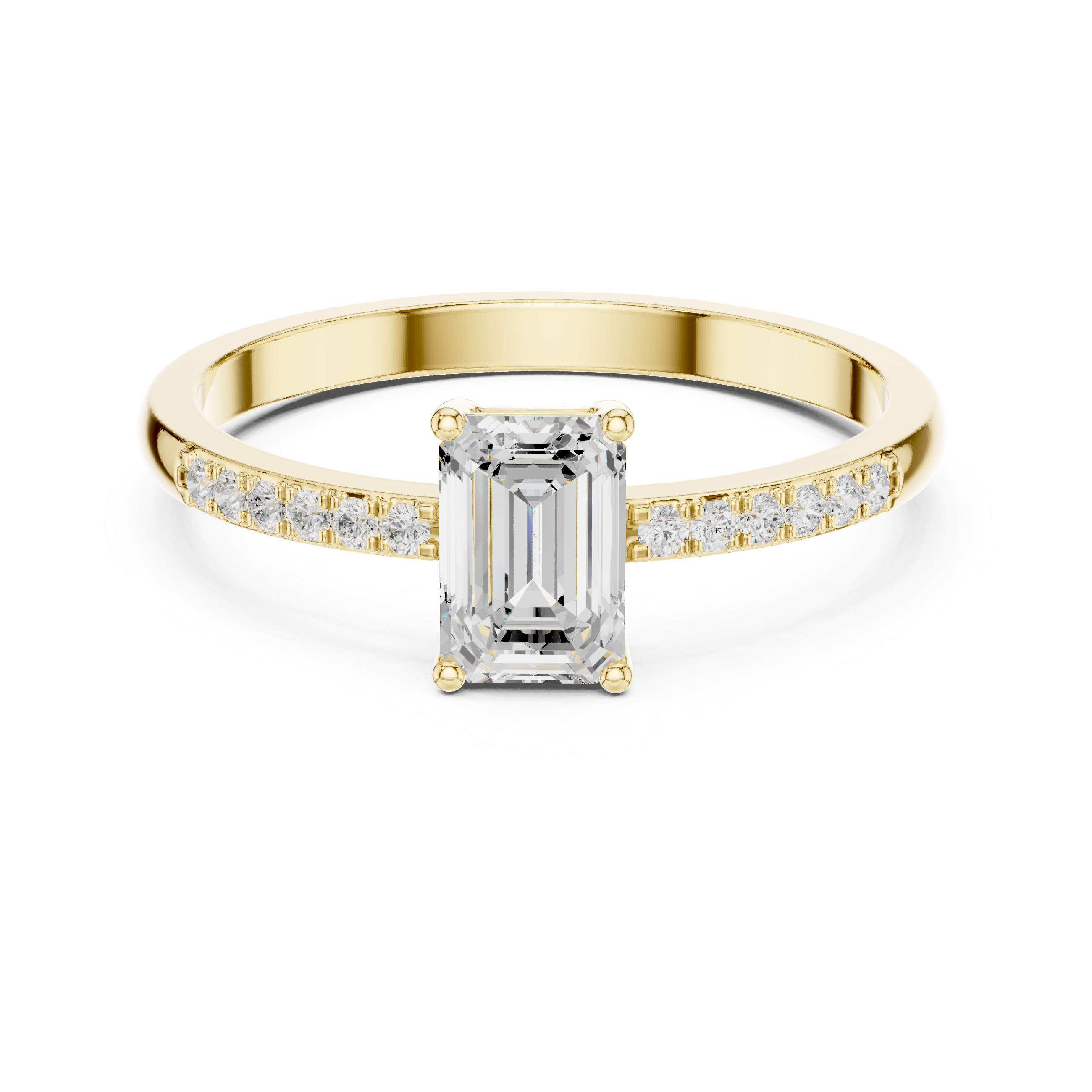 Emerald Cut Diamond Ring
