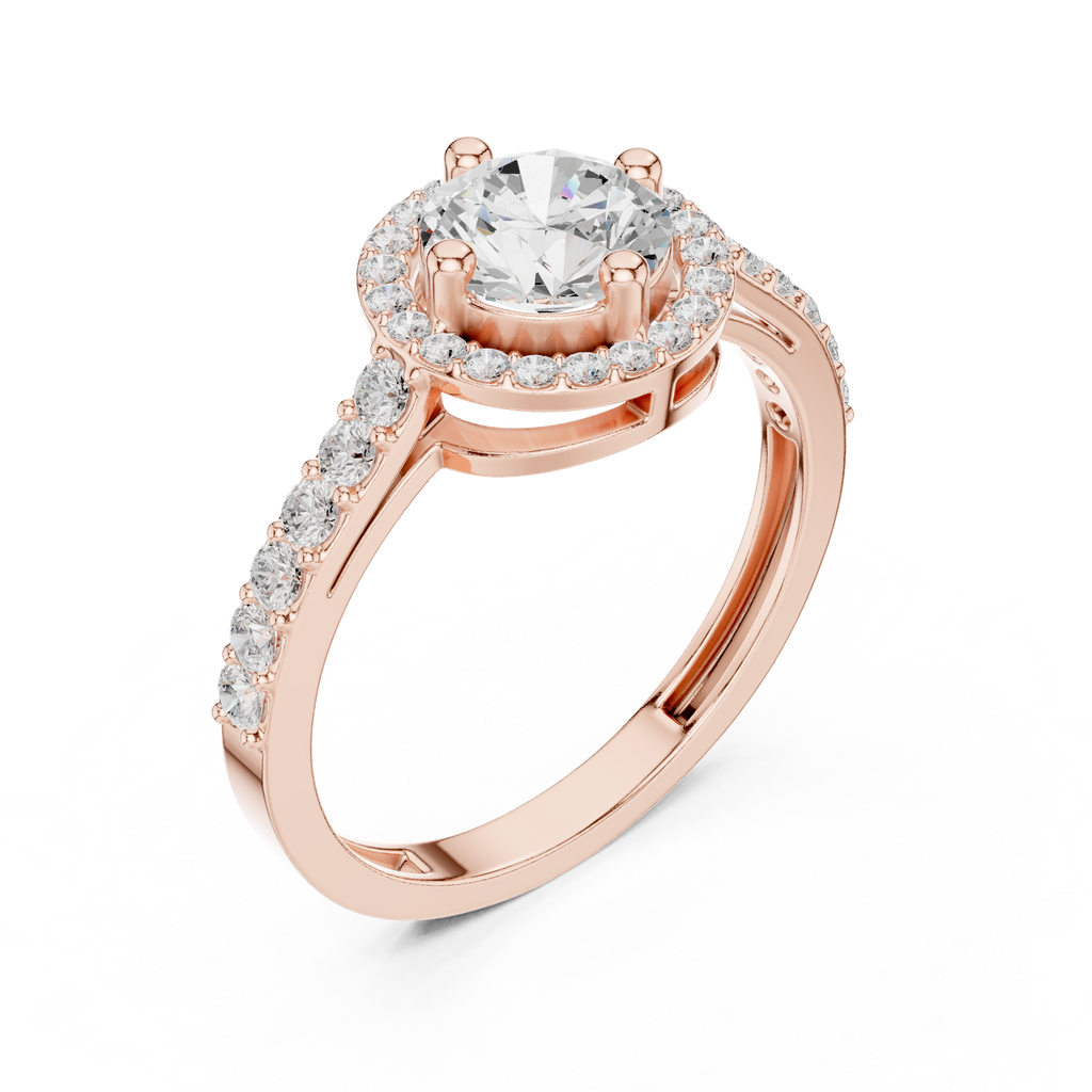 Halo Diamond Ring