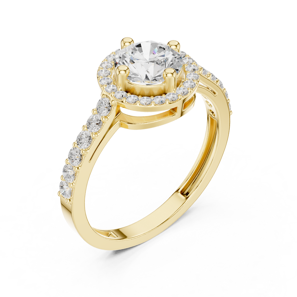 Halo Diamond Ring