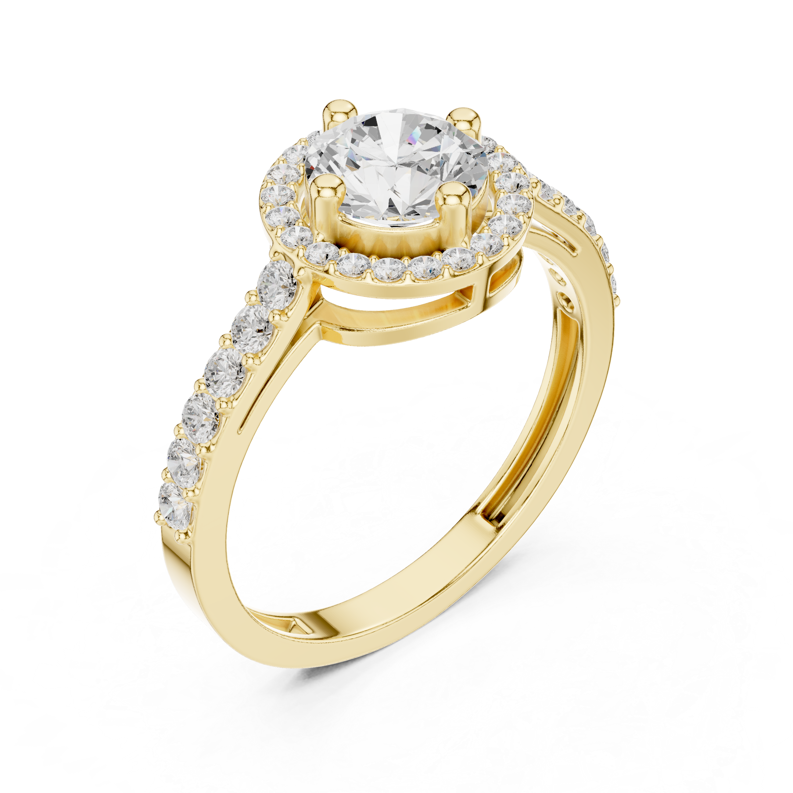Halo Diamond Ring