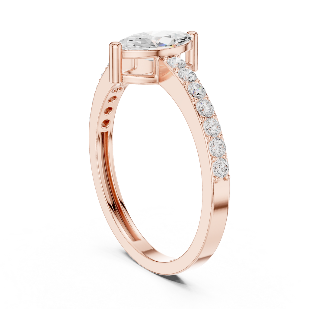 Marquise Diamond Engagement Ring