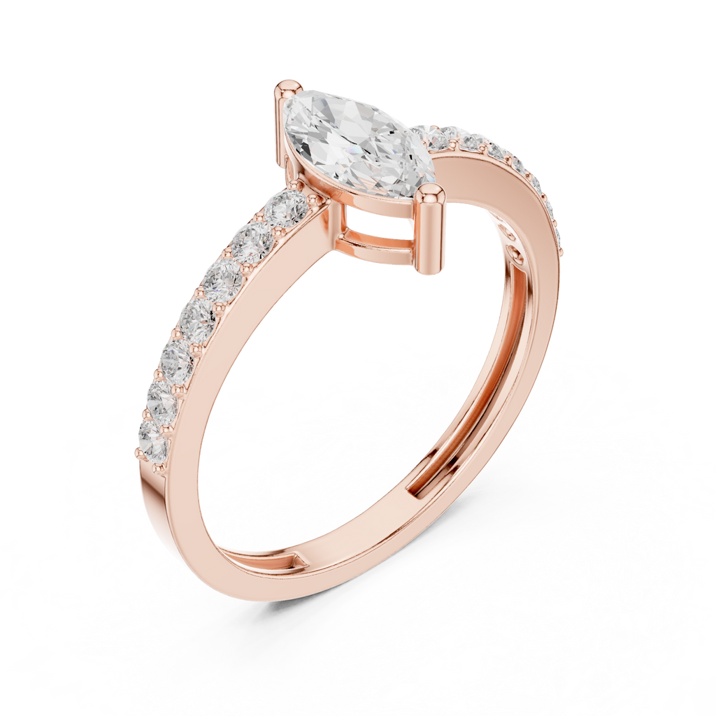 Marquise Diamond Engagement Ring