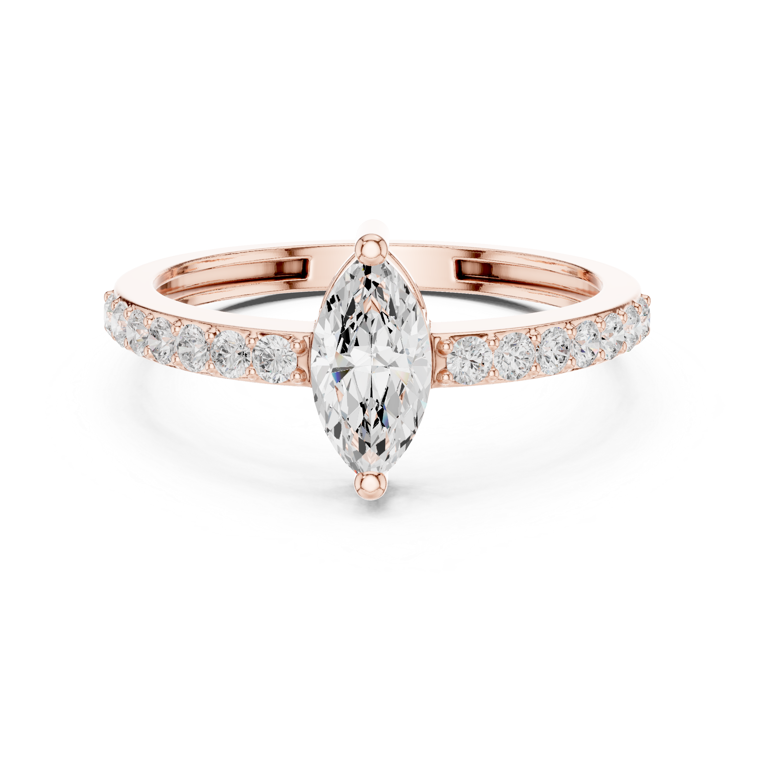 Marquise Diamond Engagement Ring