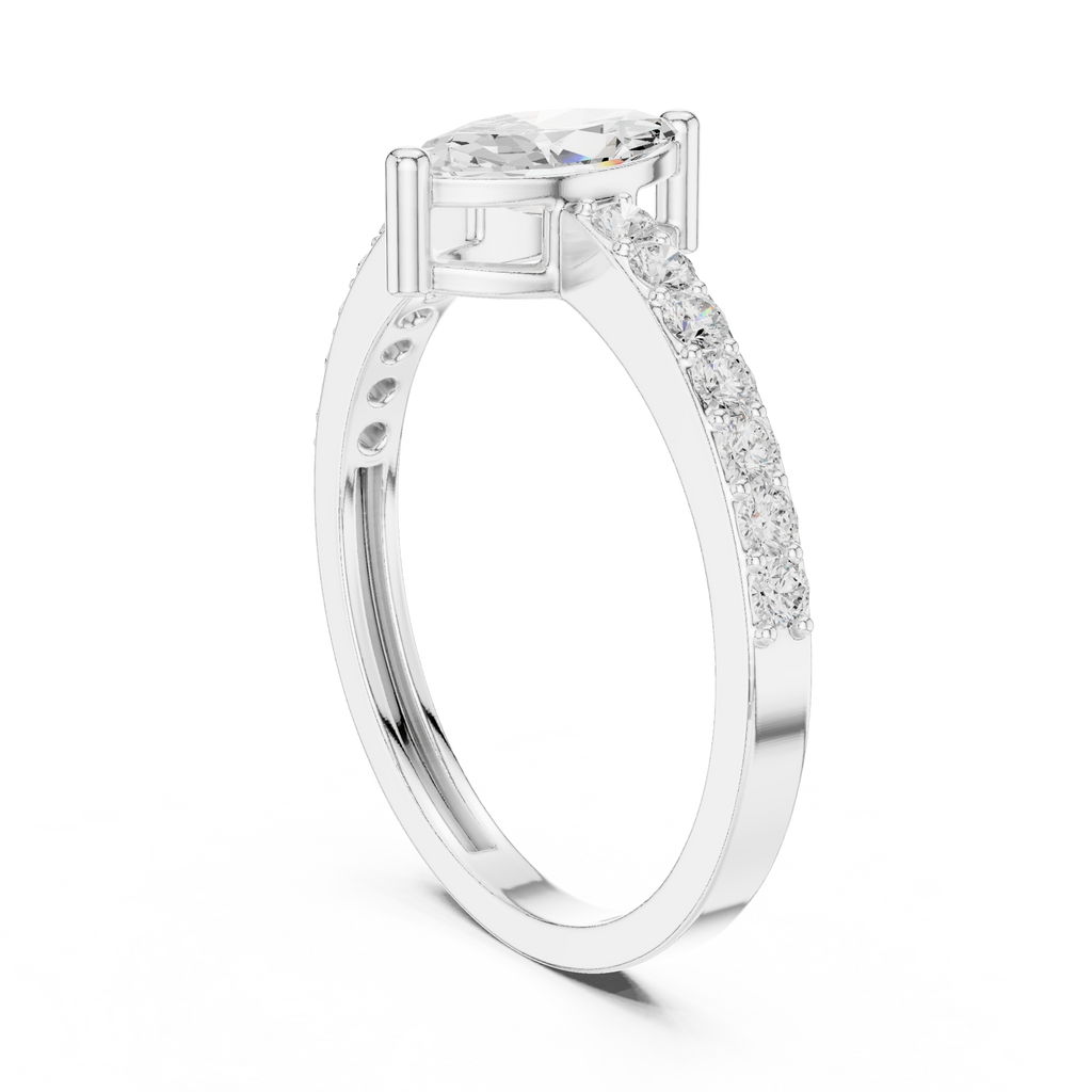 Marquise Diamond Engagement Ring