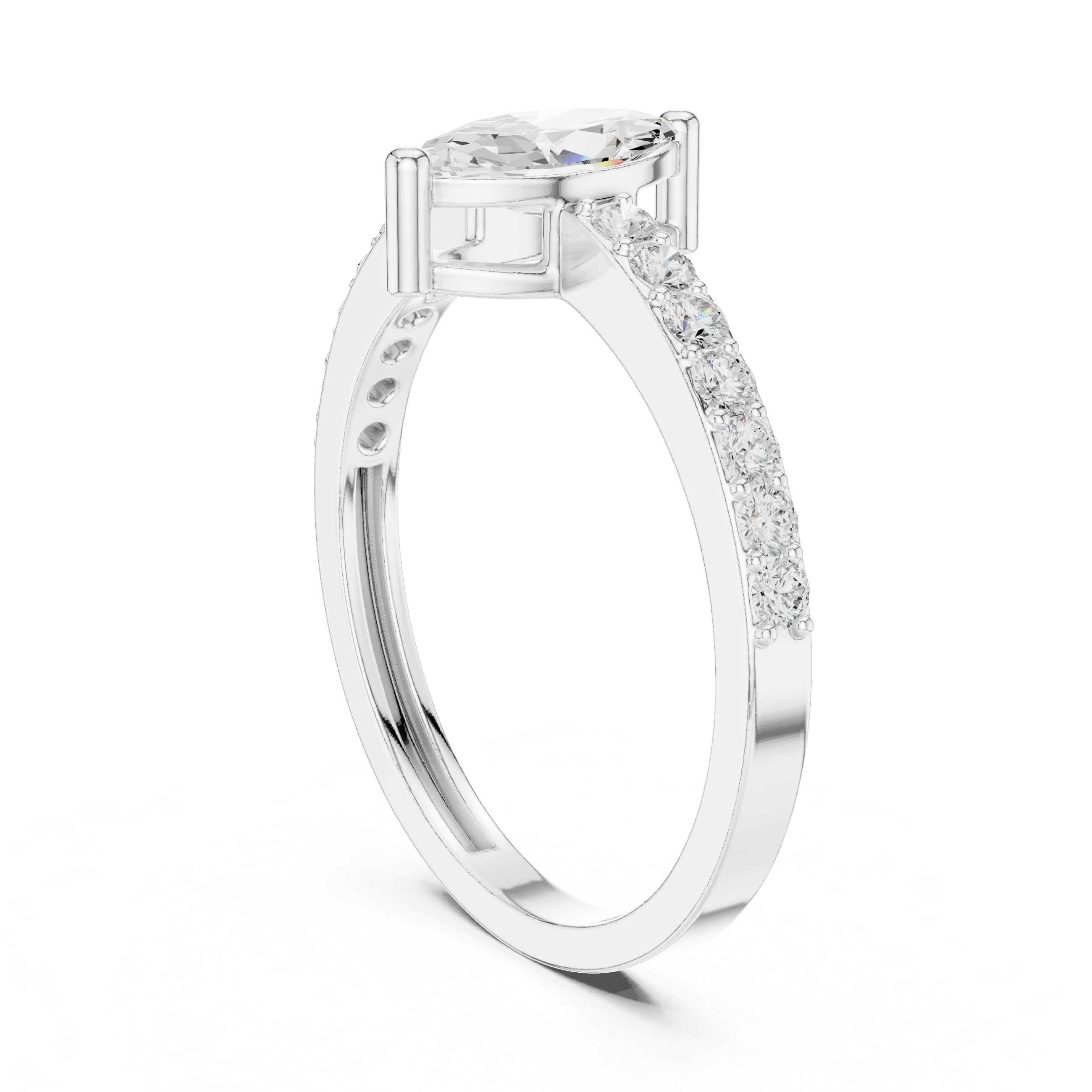 Marquise Diamond Engagement Ring