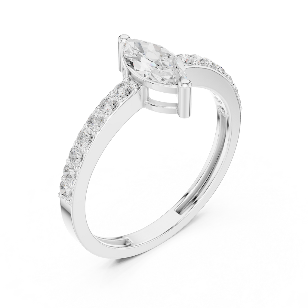 Marquise Diamond Engagement Ring