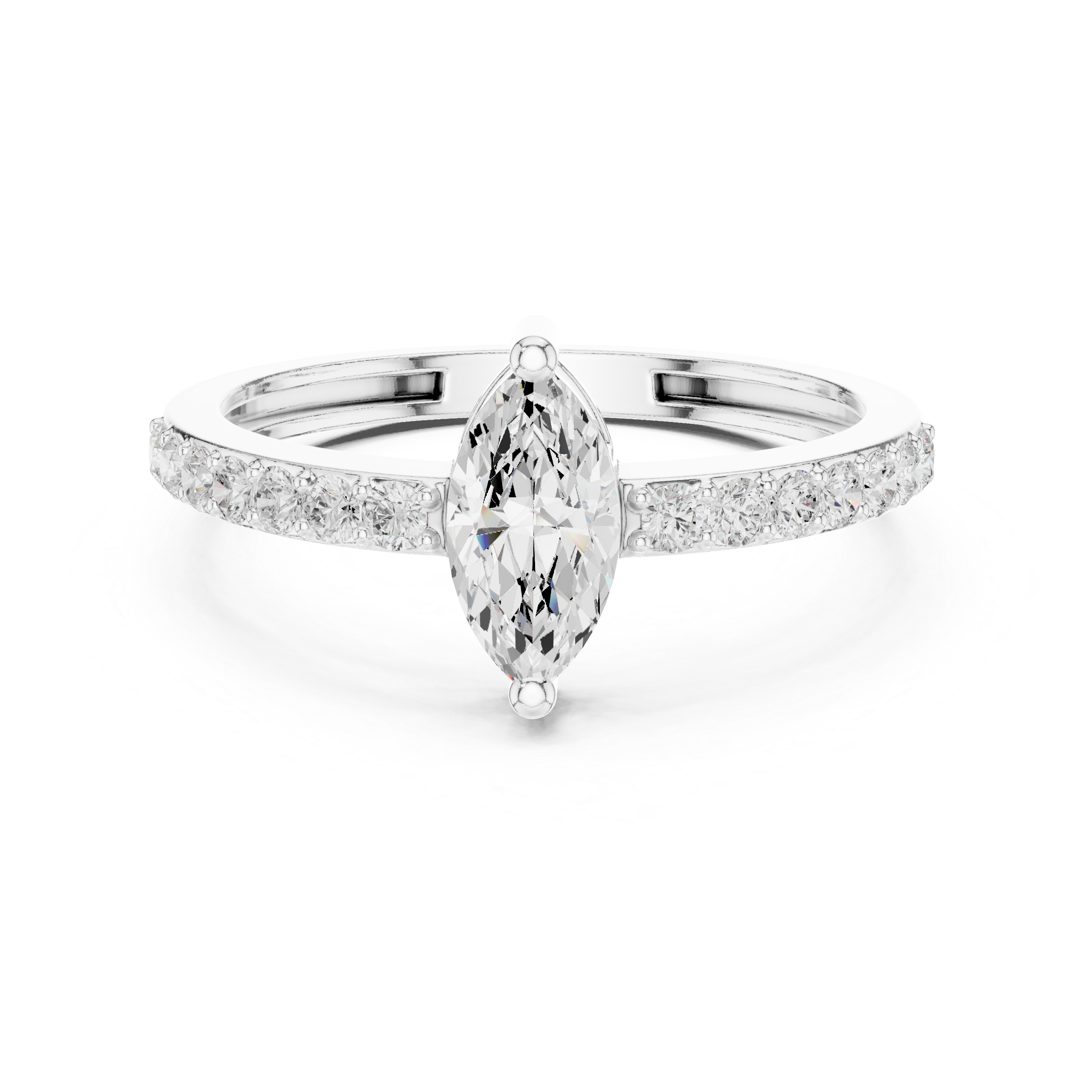 Marquise Diamond Engagement Ring