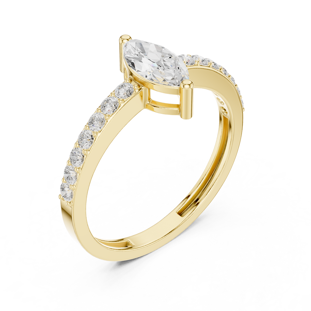 Marquise Diamond Engagement Ring