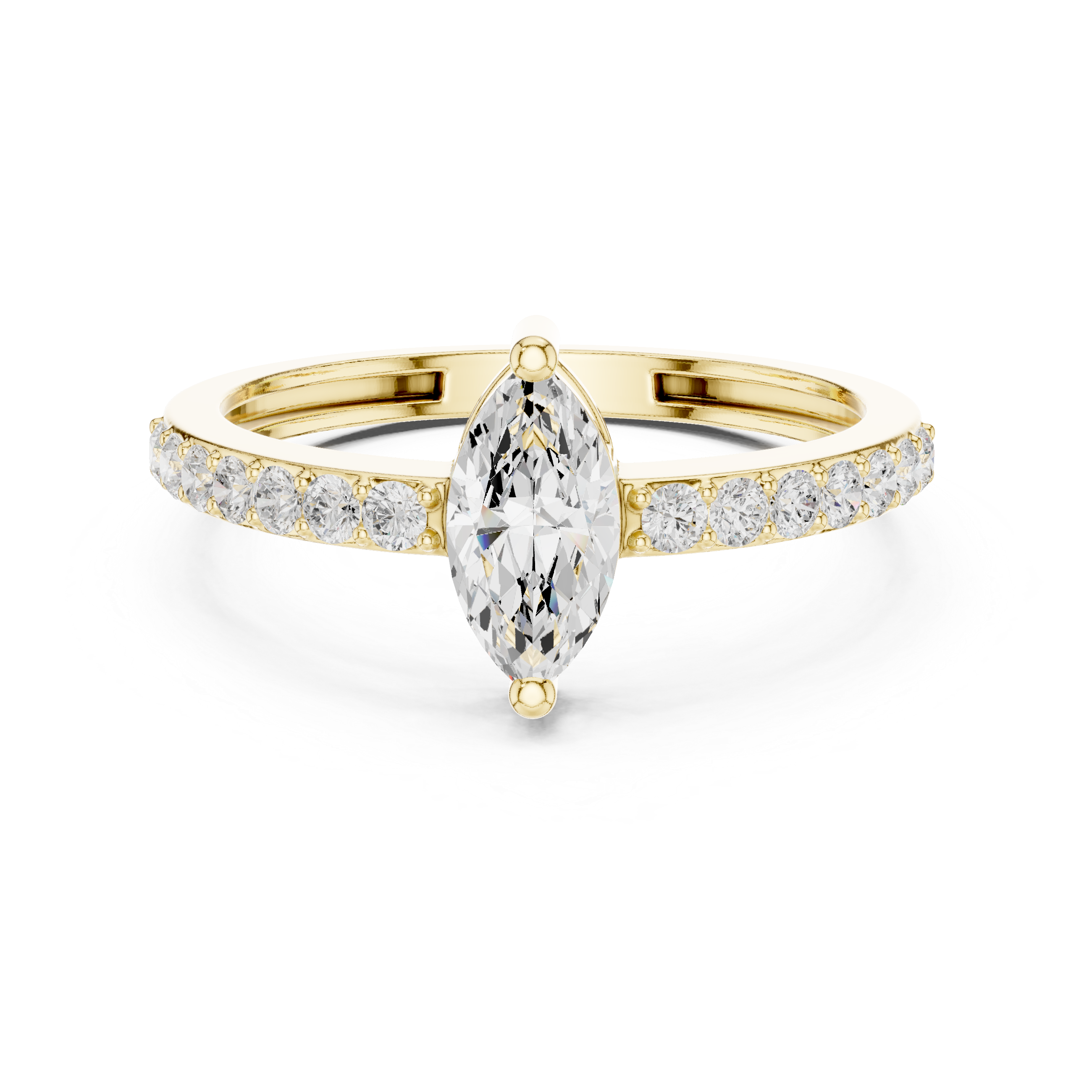 Marquise Diamond Engagement Ring