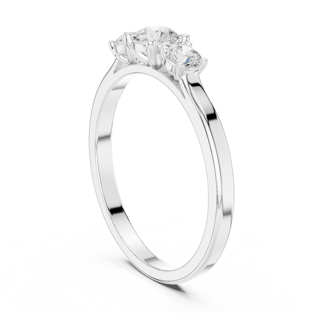 Three Stone Diamond Ring