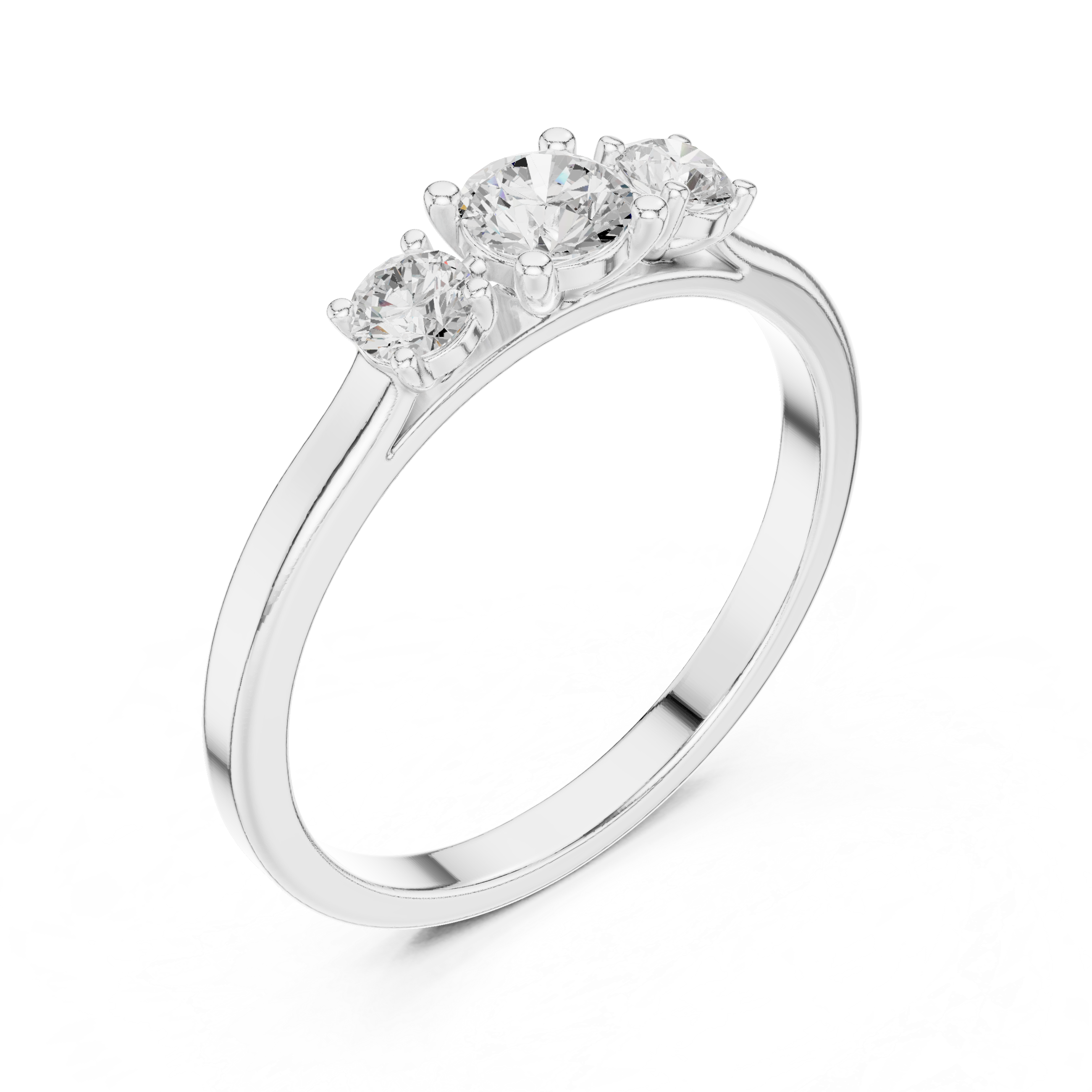 Three Stone Diamond Ring