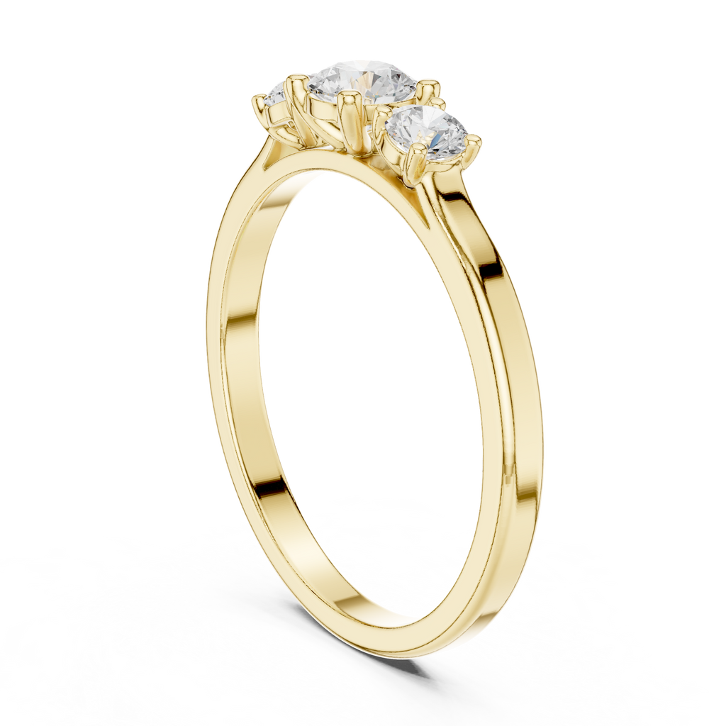 Three Stone Diamond Ring
