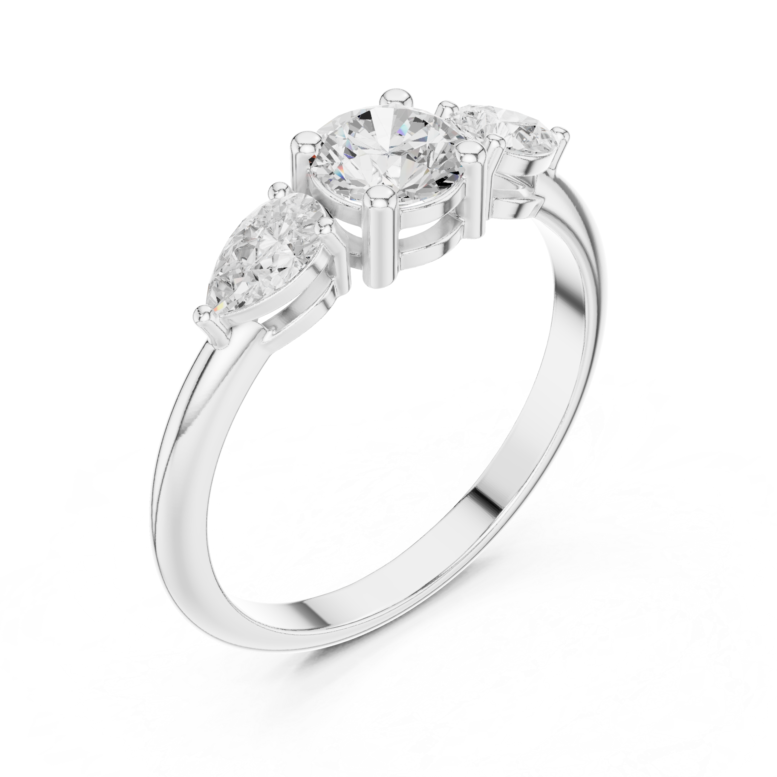 Three Stone Diamond Ring