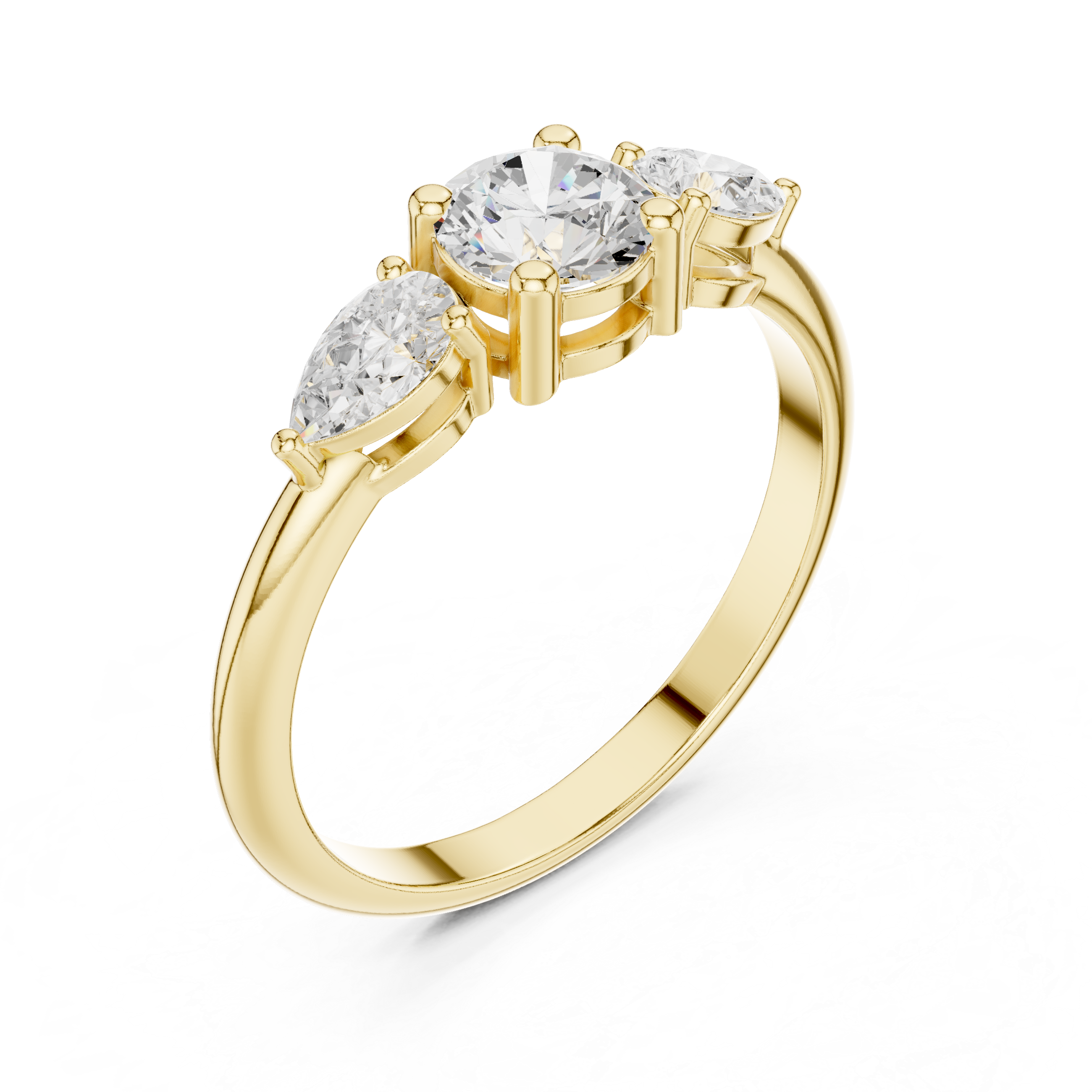 Three Stone Diamond Ring