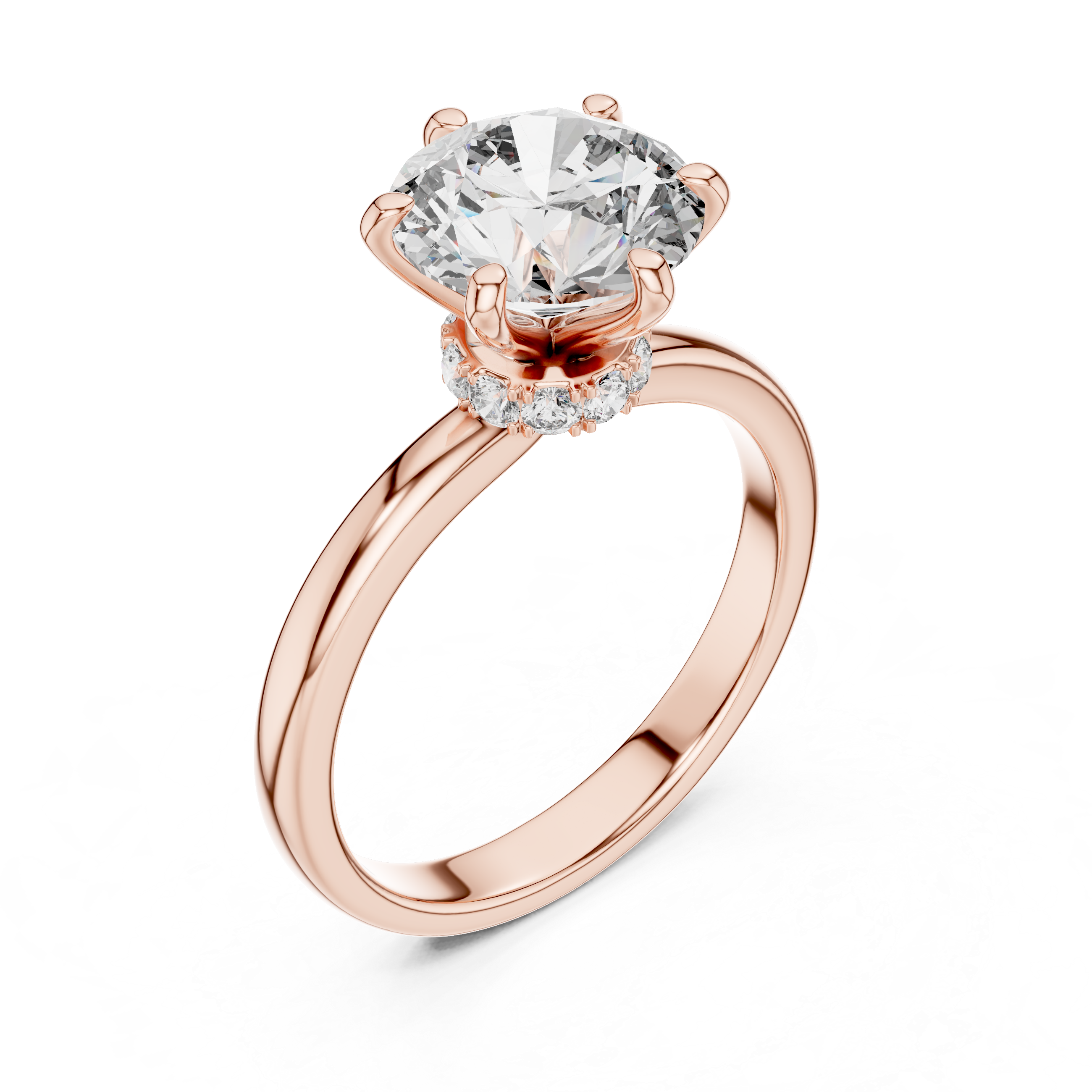 Round Cut Diamond Solitaire Ring