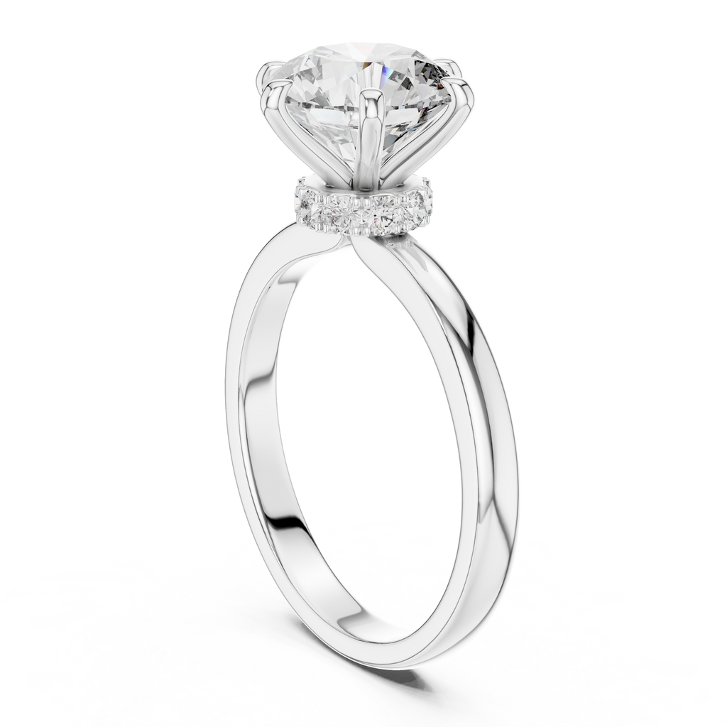 Round Cut Diamond Solitaire Ring