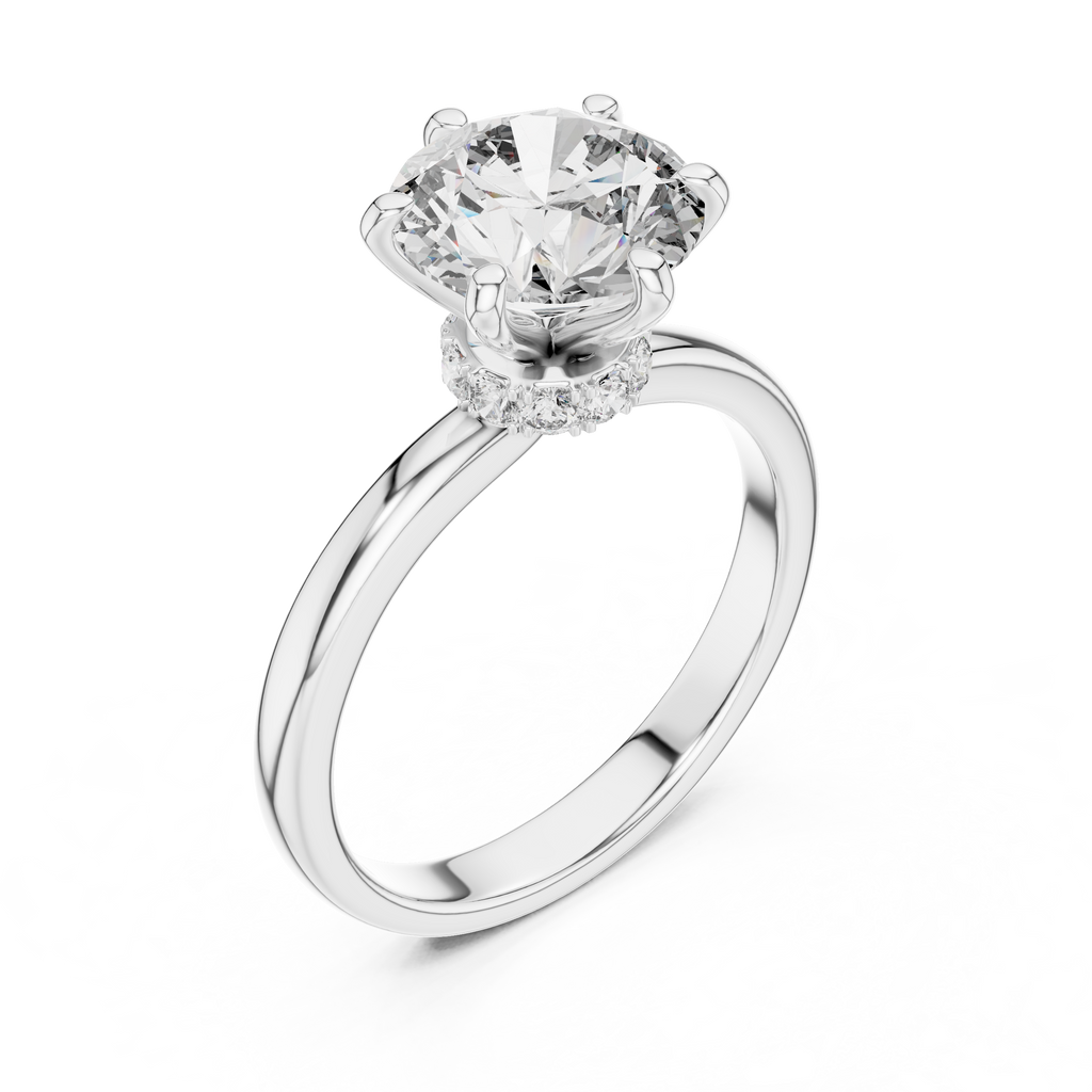 Round Cut Diamond Solitaire Ring