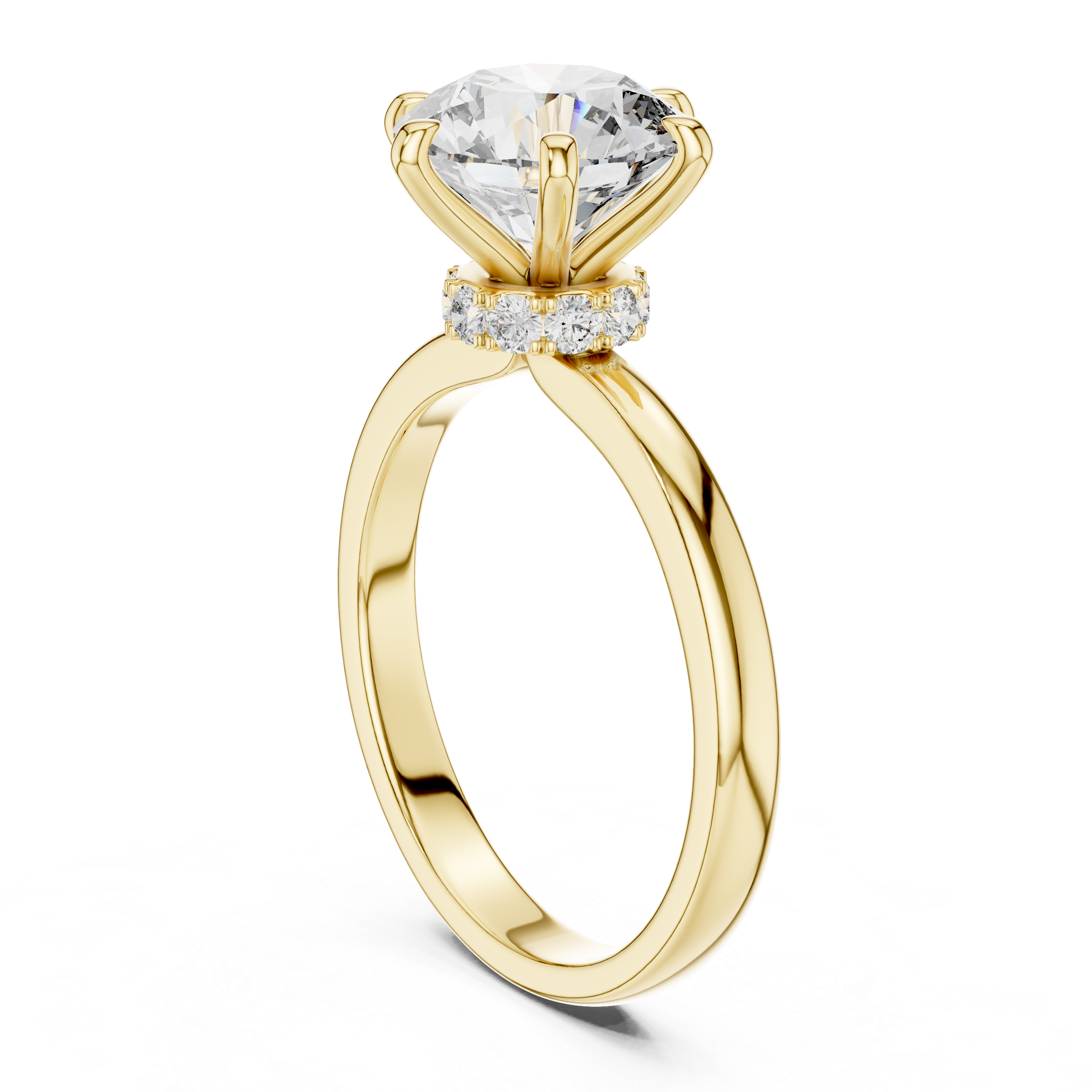 Round Cut Diamond Solitaire Ring