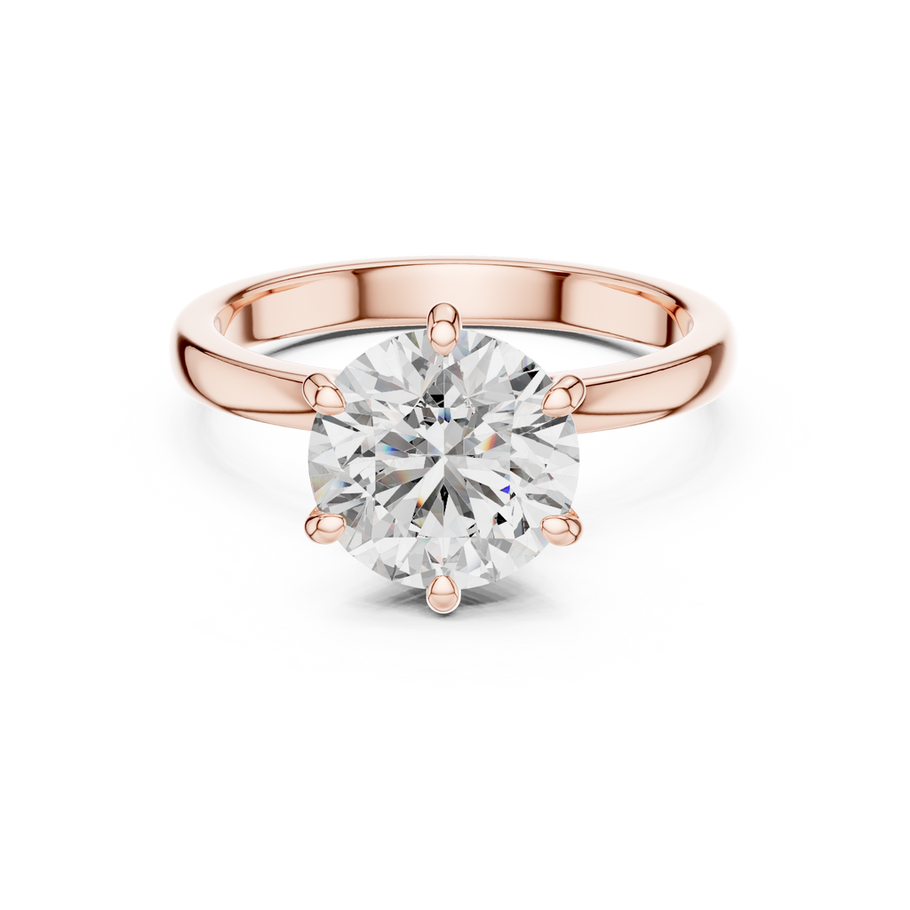 Round Cut Diamond Solitaire Ring