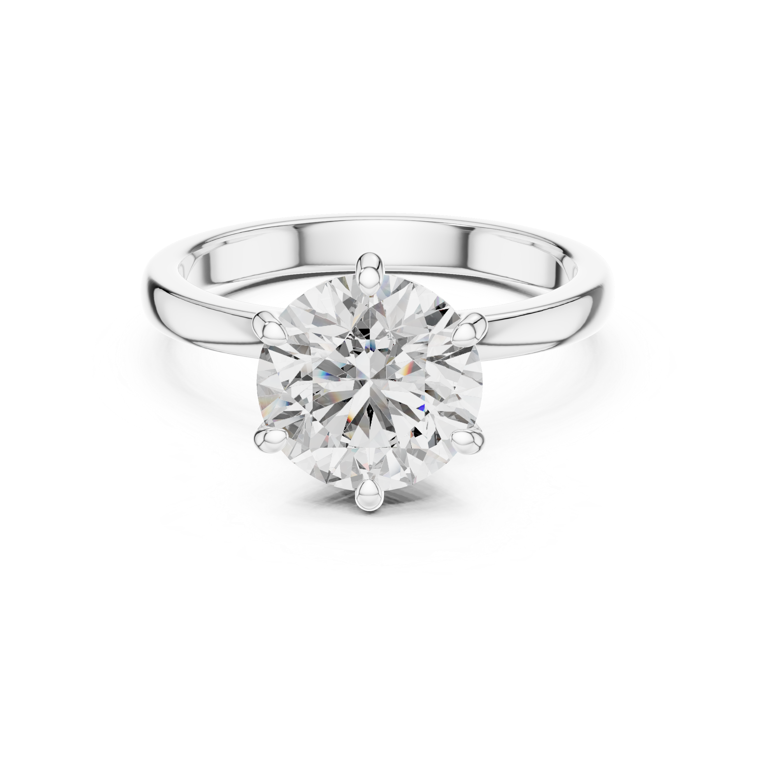 Round Cut Diamond Solitaire Ring