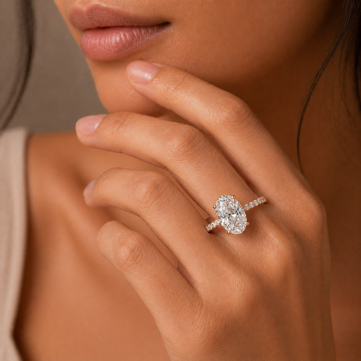 Oval Cut Solitaire Ring