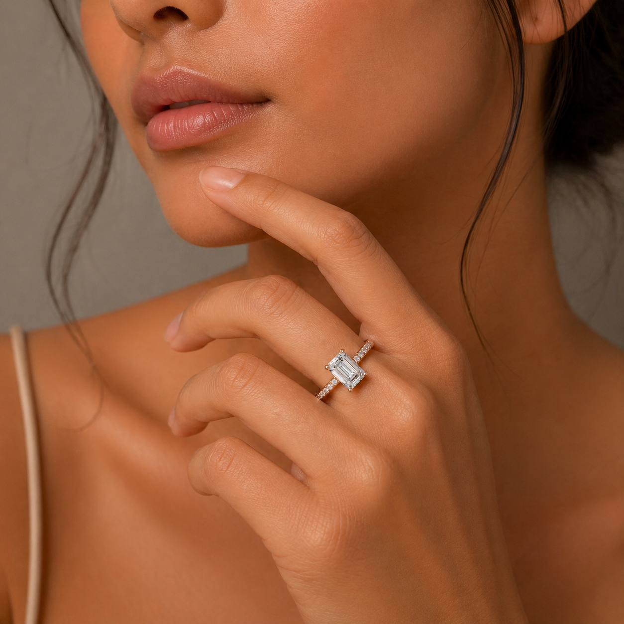 Emerald Cut Diamond Ring