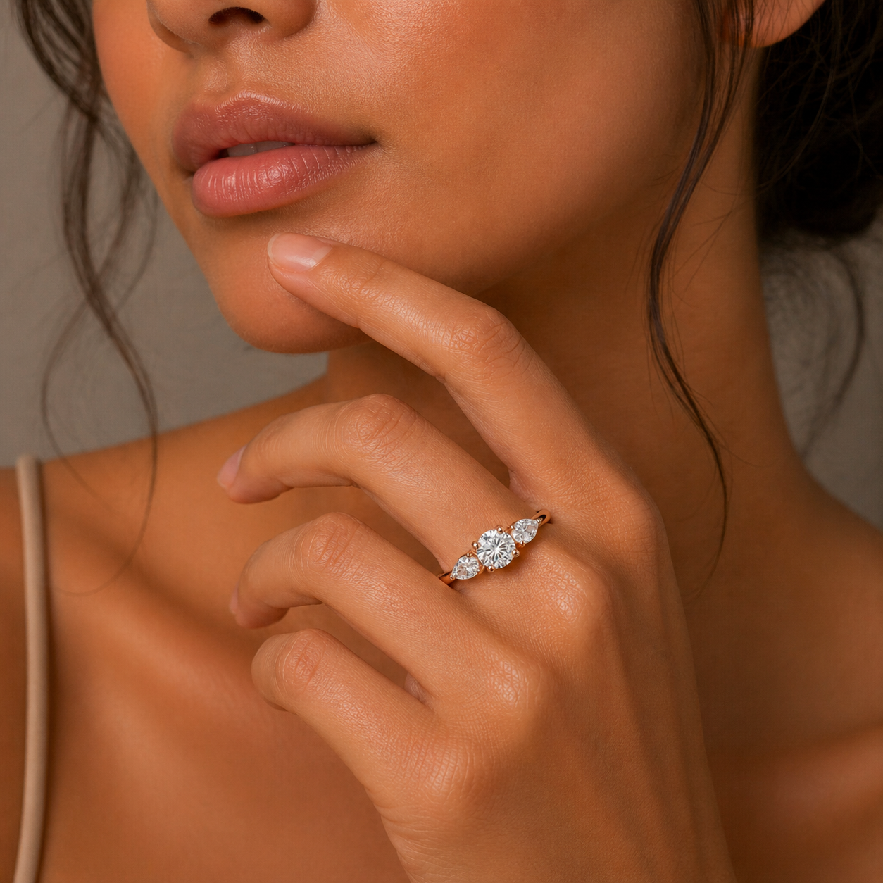 Three Stone Diamond Ring