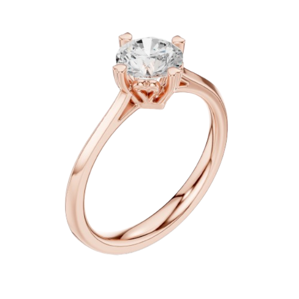 Round Cut Prong Solitaire Diamond Ring