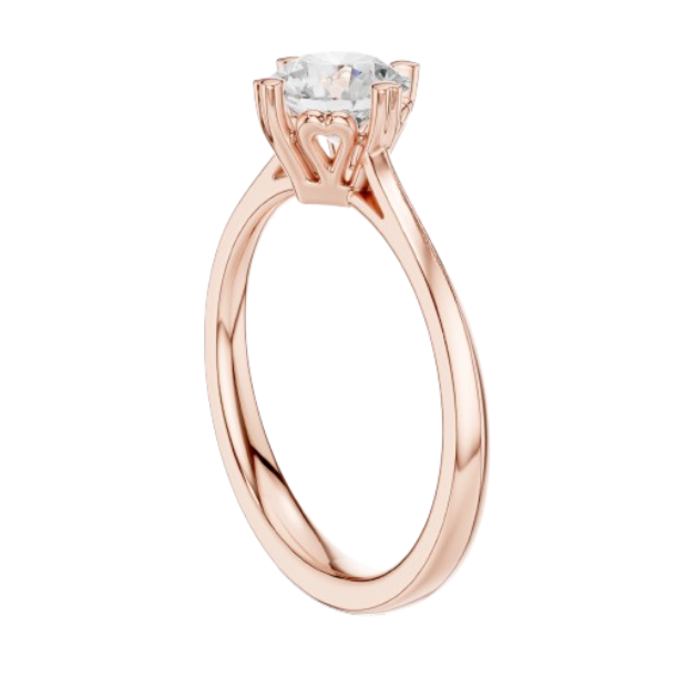 Round Cut Prong Solitaire Diamond Ring