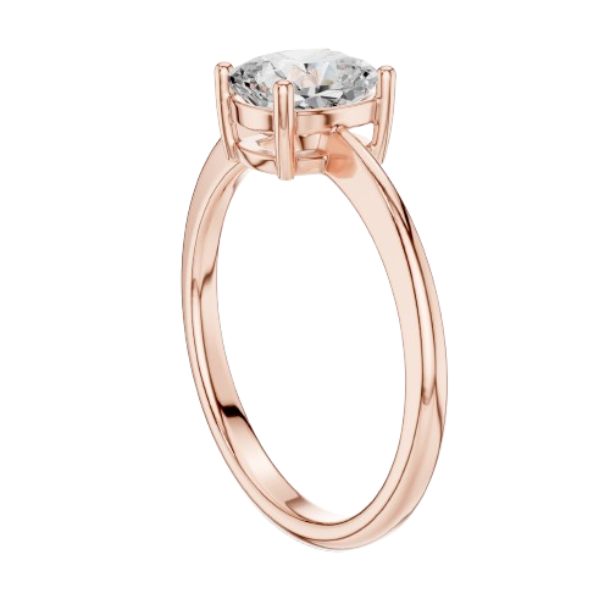 Cushion Cut Solitaire Diamond Ring