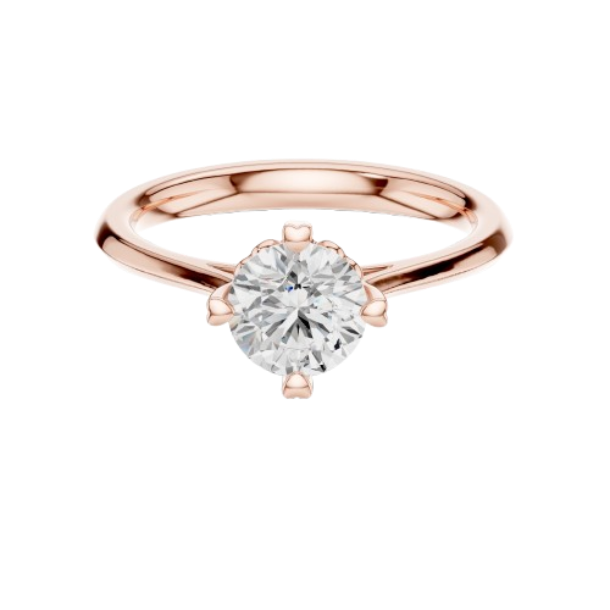 Round Cut Prong Solitaire Diamond Ring