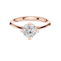 Round Cut Prong Solitaire Diamond Ring