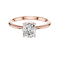 Cushion Cut Solitaire Diamond Ring