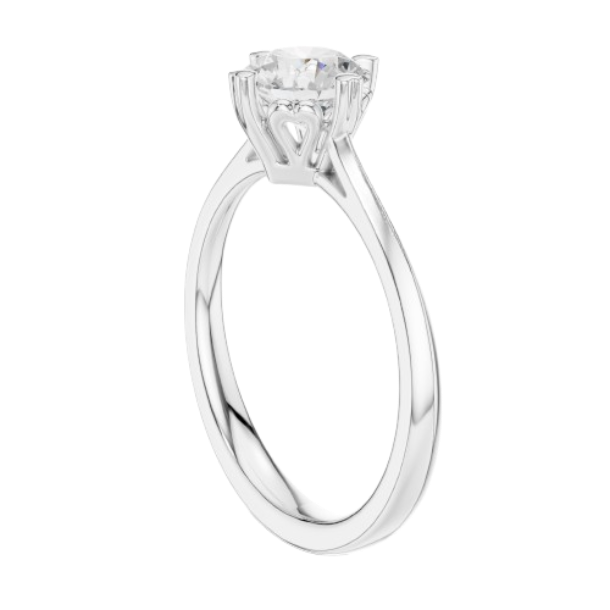 Round Cut Prong Solitaire Diamond Ring
