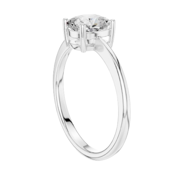Cushion Cut Solitaire Diamond Ring