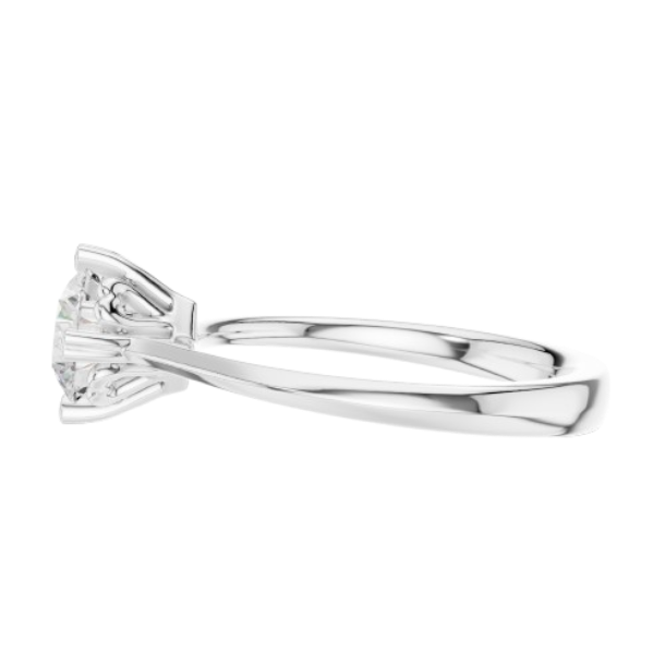 Round Cut Prong Solitaire Diamond Ring