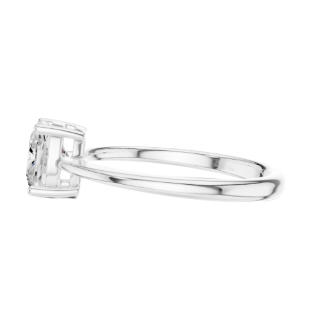 Cushion Cut Solitaire Diamond Ring