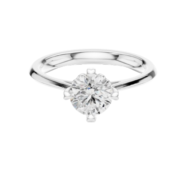 Round Cut Prong Solitaire Diamond Ring