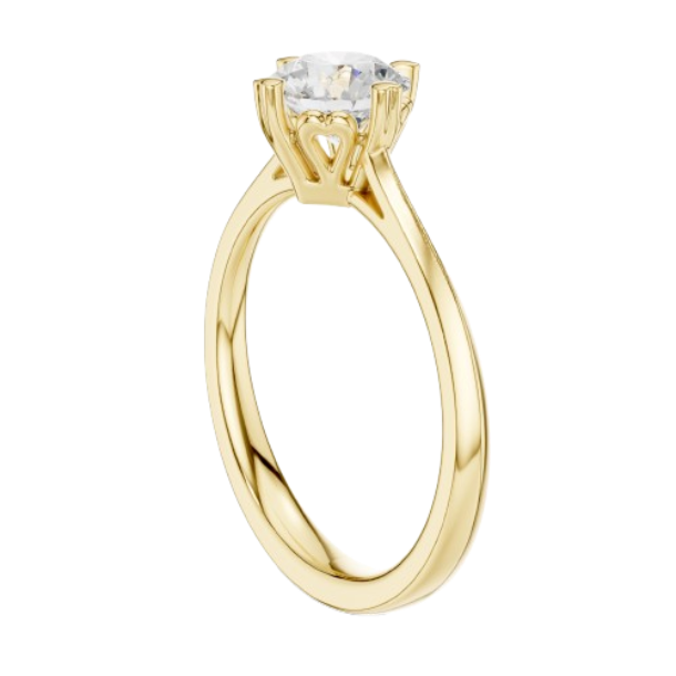 Round Cut Prong Solitaire Diamond Ring