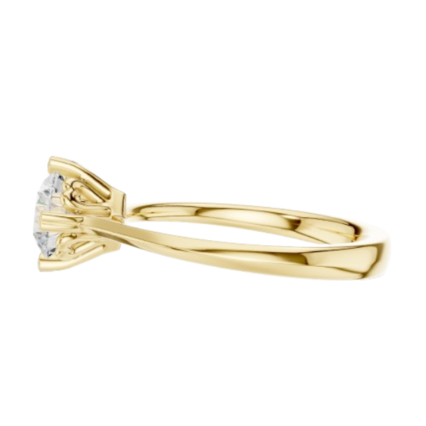 Round Cut Prong Solitaire Diamond Ring